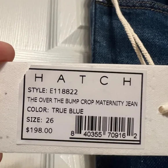 Hatch The Over The Bump Crop Maternity Jeans